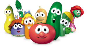 A group of animated vegetables and fruits with faces, including a tomato, cucumber, and others, smiling and standing together on a white background—perfectly illustrating the Parable of the Soil by symbolizing spiritual growth and the journey of producing fruit.